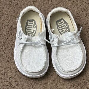 Hey Dude Kids' Light Gray Sneakers
